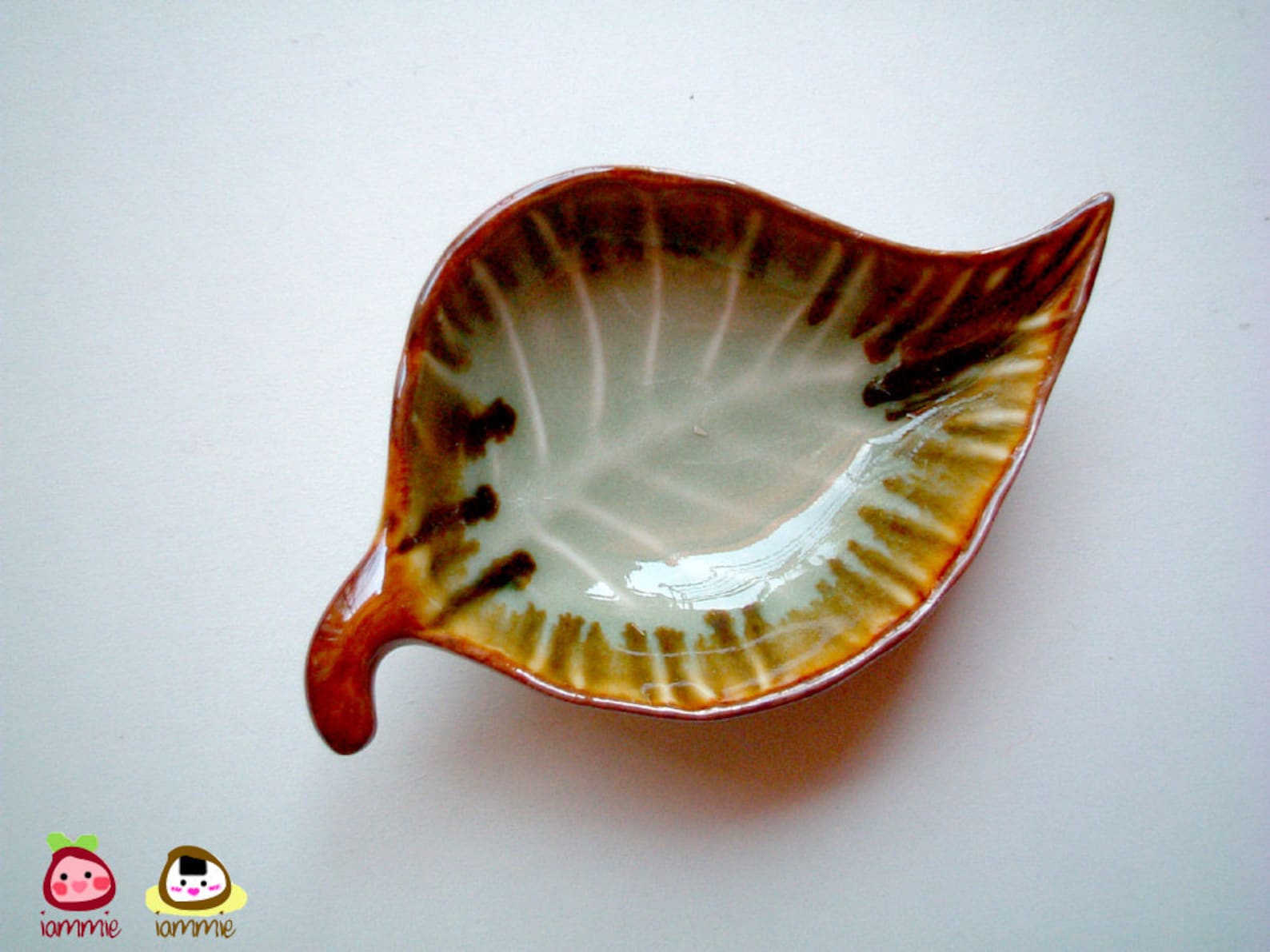 Green Ceramic Leaf Bowl Ceramic Plate Dish Leaf Dish Etsy