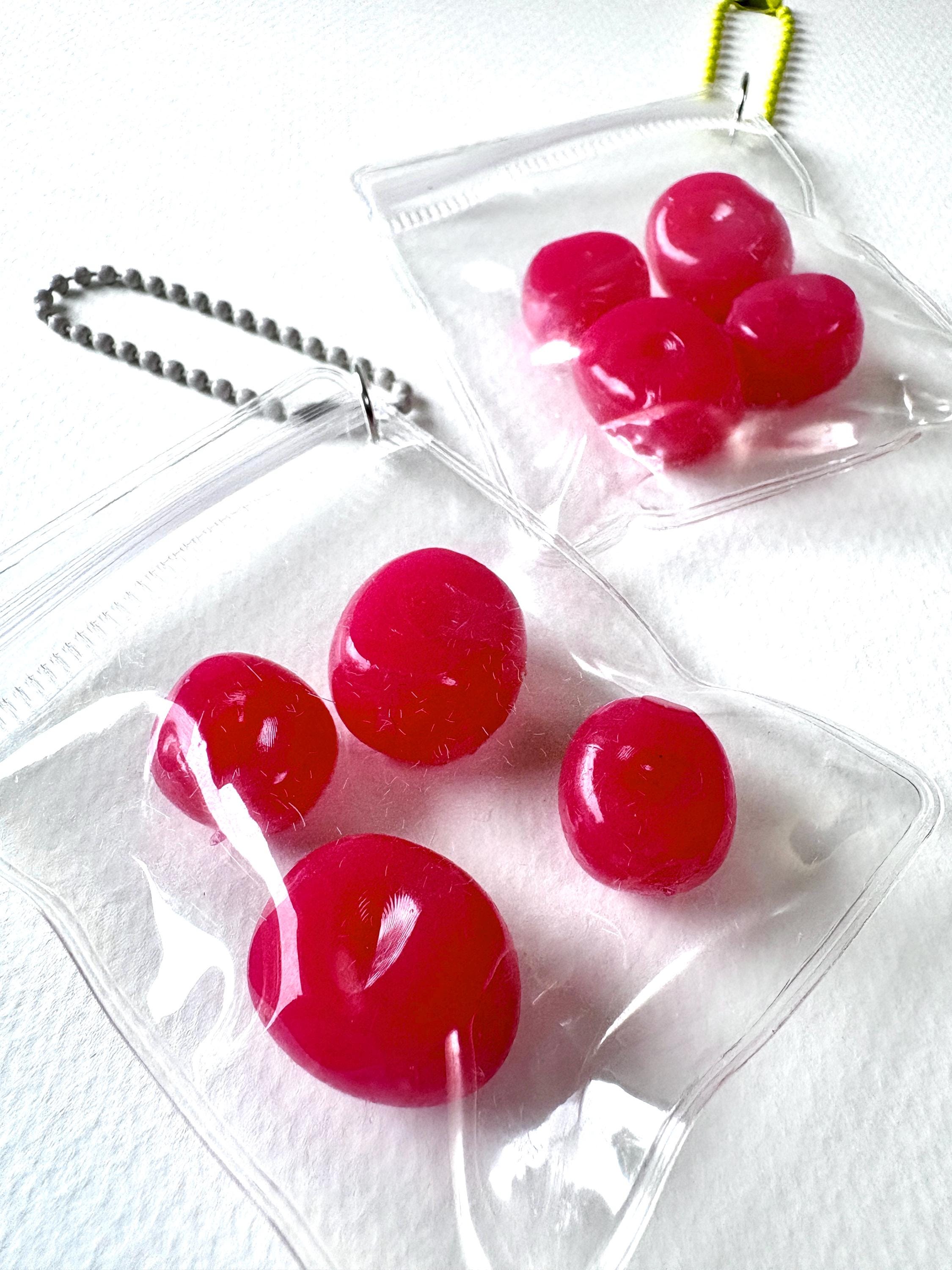 Cherries Squishy Toy, Squishy Keychain, Fruits Squishy, Fruit Squishy Keychain, Stress Relief Toys, Squeeze, Cherry Squishies, Soft, Slow