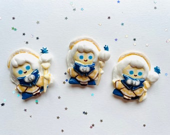 Happy Cookie Box: CREAM PUFF Cookie Run Kingdom Cookies Clay Figurine 2.5D Fanart Fan Art Choux Creme Random Box Cover With Card