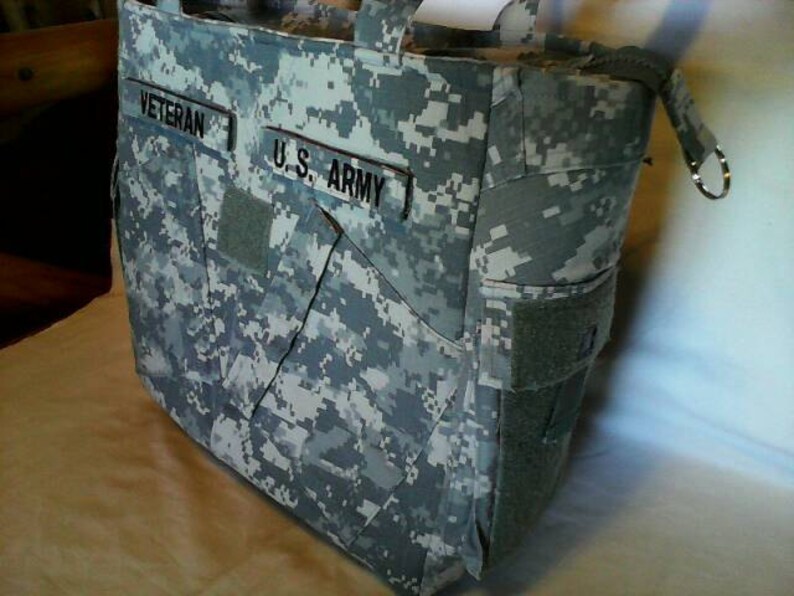 Army Veteran Gift for Veteran Handmade Army Uniform Bag Custom Etsy