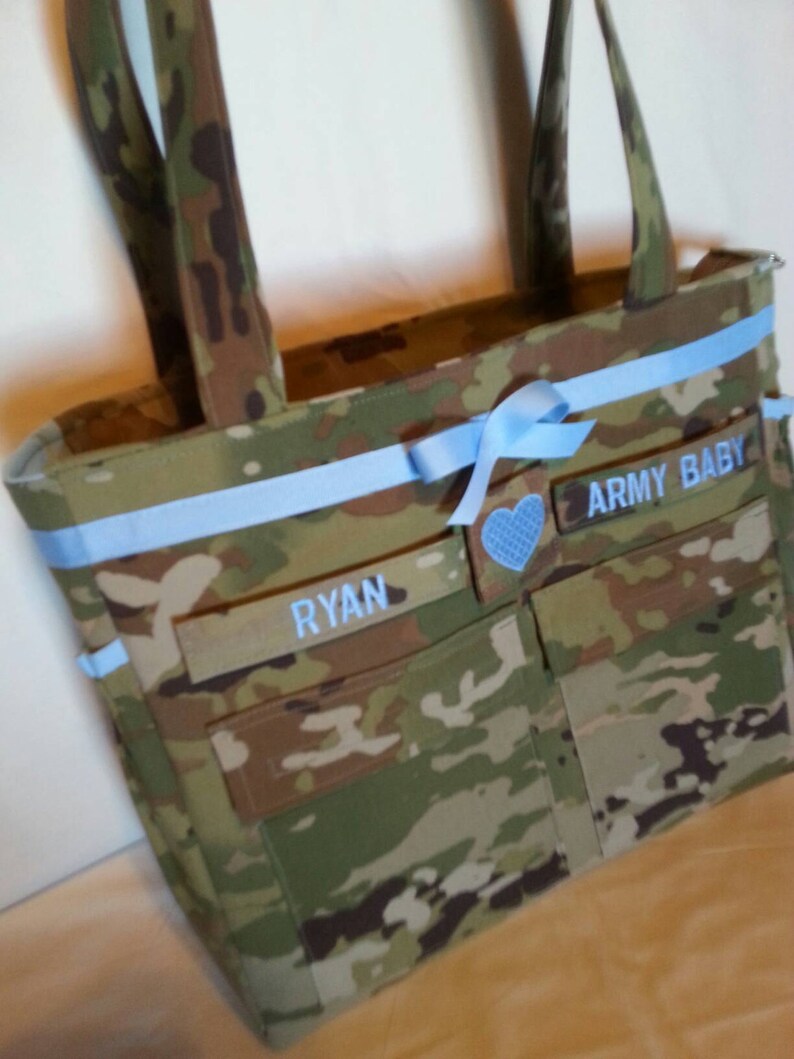 s embroideries trims You design the bag i make the bag makersgonnamake Unique Camo Army diaper bag handmade custom bag your choice color