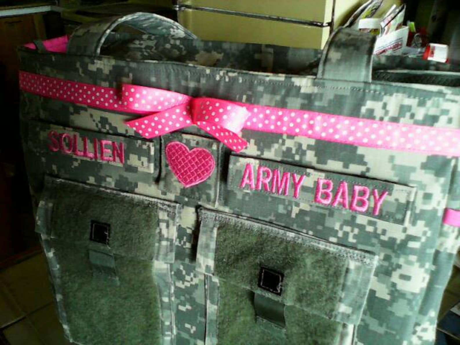 Camo Diaper Bag Army Bag Military Daddy Diaper Bag Army Etsy