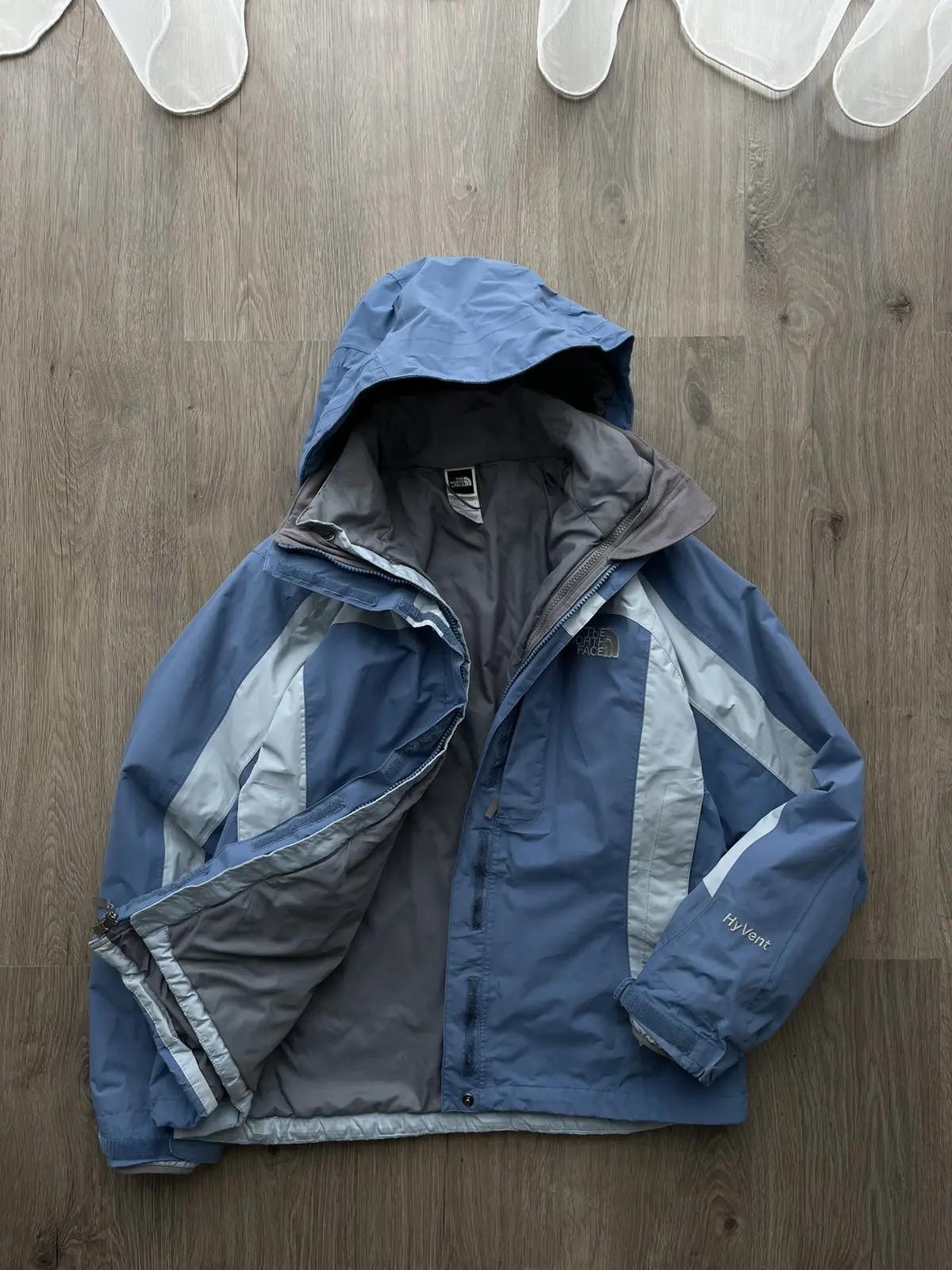 Vintage the North Face Hyvent Jacket Blue Outdoor - Etsy