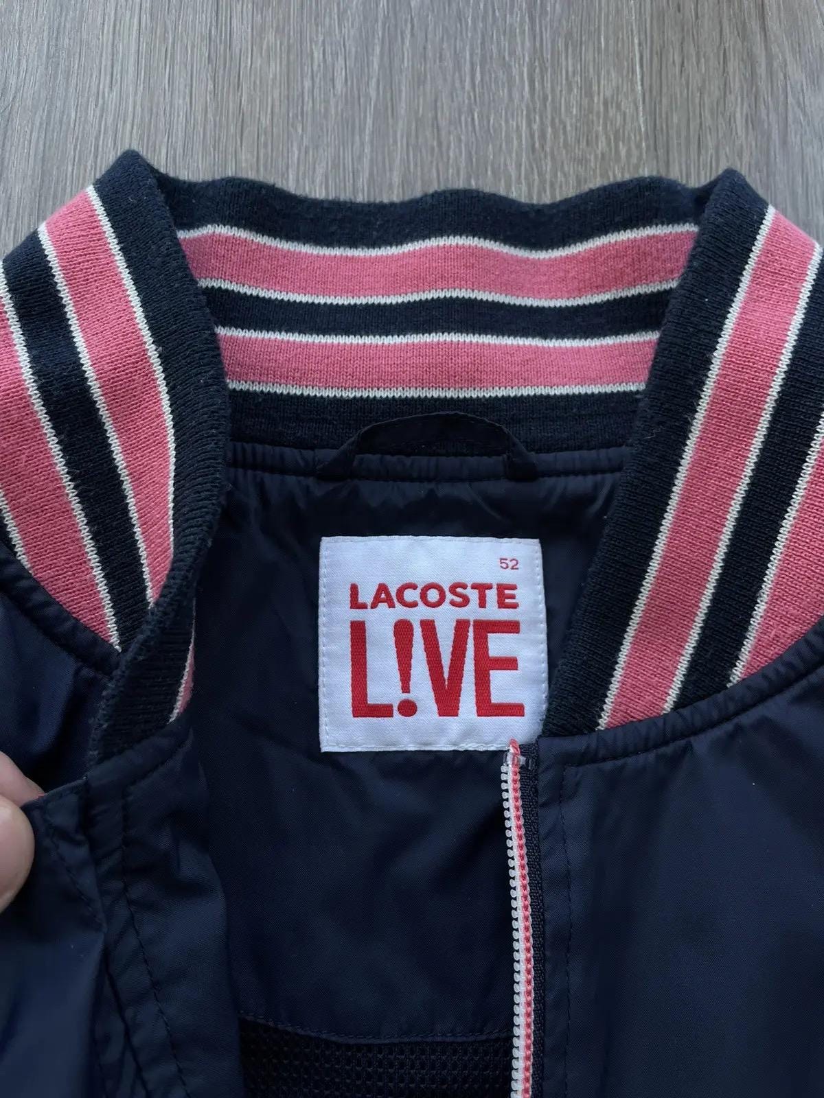 Vintage Lacoste Live Bomber Jacket Big Logo - Etsy