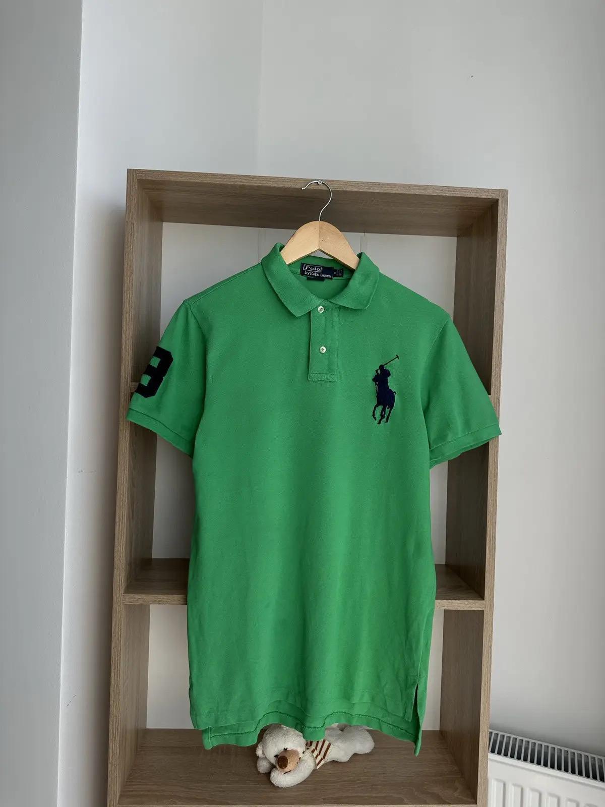 VTG Polo Ralph Lauren Green Big Logo Horse T-shirt - Etsy