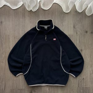 Rare!! Vintage 90s NIKE Check Tech Fleece Black and White