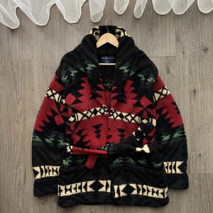 Vintage Polo Ralph Lauren Wool Country Aztec PRL Cardigan