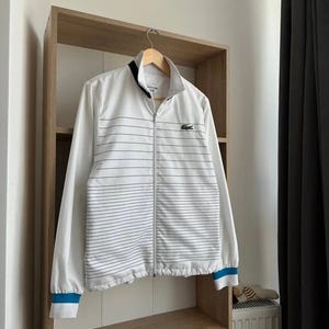 Jaqueta Lacoste Andy Roddick Branca Vintage
