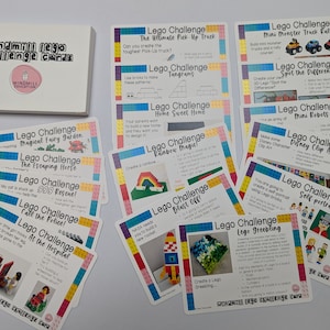 Lego Brick Build Challenge Flash Cards