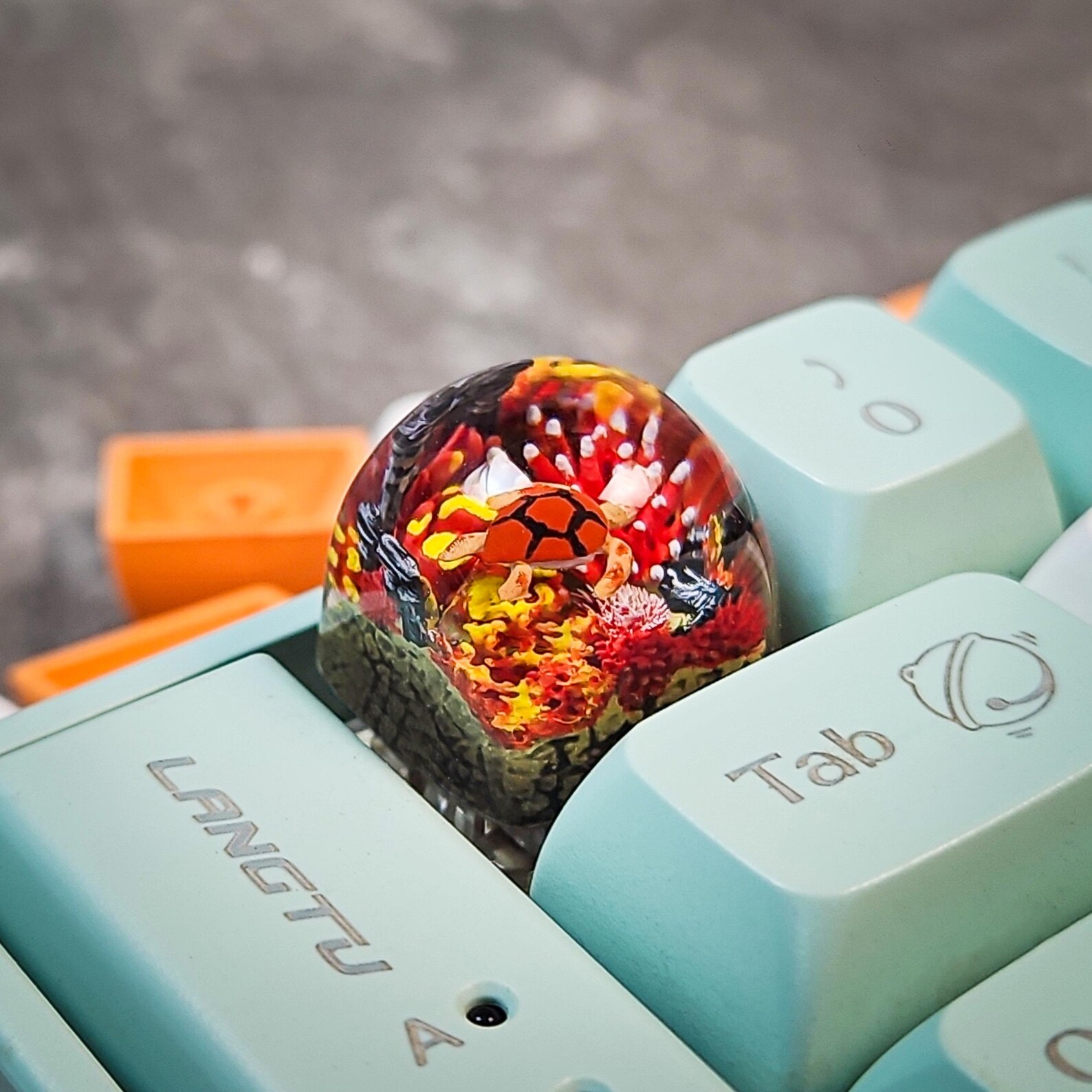 Turtle Keycap Sea Turtle Keycap, Ocean Kecap, Custom Keycap, Character Keycap ...
