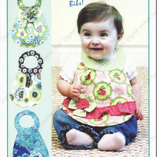 Children's Bib Patterns, Diva Babies Boutique Baby Bib Pattern by Vanilla House Designs