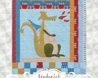 Frederick Dragon Children's Quilt by Meags and Me