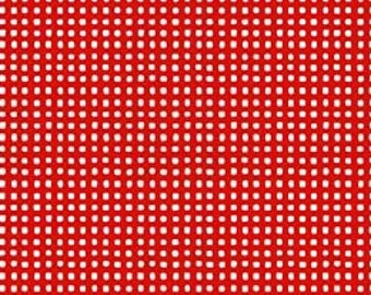 Tela navideña roja vaquera con múltiples texturas de Michael Miller Fabrics, 44 pulgadas de ancho