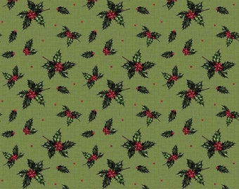 Weihnachtserinnerungen Multi Holly Stoff von Riley Blake Designs 43/44 Zoll breit