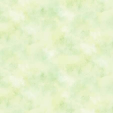 Bunnies and Blooms Green Tonal Cloud Cotton, 44/45 inches wide by Leslie Trimbach for P&B Textiles