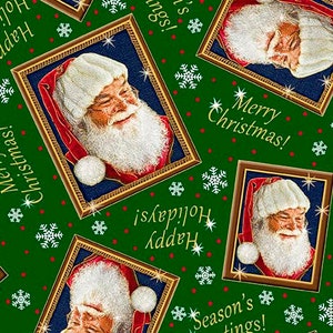 Santa&#39;s List Christmas Holiday Fabric 44-45 Inches Wide Cotton