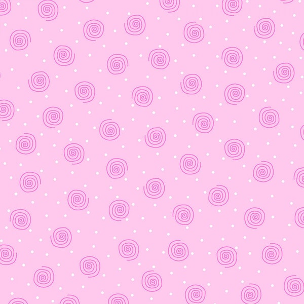 Pink Tone On Tone Swirls Comfy Cotton Flannel 43 Inches Wide from A. E. Nathan