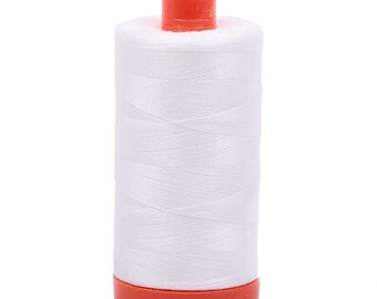 Aurifil Cotton Thread Natural White 50wt/2 ply