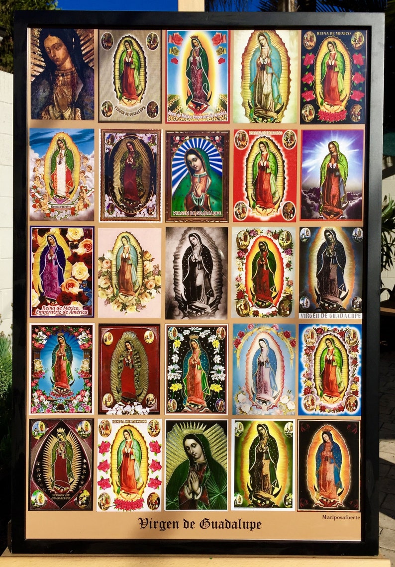 Stunning GUADALUPE Chromo Historical Religious 20 x 30 Photo Fine Art Print by MARIPOSAFUERTE Photo quality print/ thick paper image 2