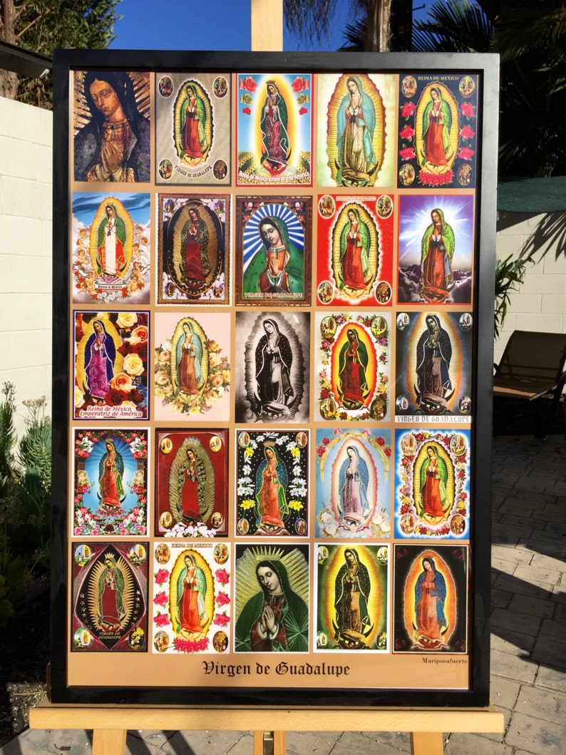 Stunning GUADALUPE Chromo Historical Religious 20 x 30 Photo Fine Art Print by MARIPOSAFUERTE Photo quality print/ thick paper image 1