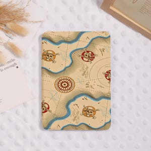 Treasure Map Kindle Case For Kindle 10th 11th 12th Paperwhite 6" 6.8" 7" Case,Kindle basic Colorsoft Personalized Kobo Libra cover,KPW6