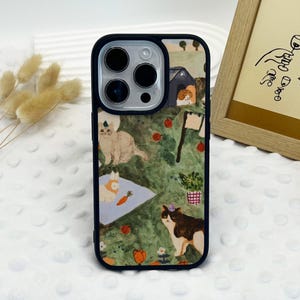 Étui pour iphone de téléphone chat mignon 16 15 14 13 12 11 Pro Max étui pour iPhone 15 14 13 12 11 Pro 15 14 Plus étui 13 12 MiniCase XR XS MAX SE2020