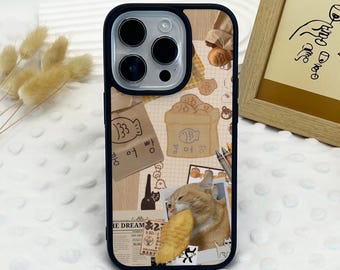 Jolie coque de téléphone chat pour iPhone Air iPhone 17 16 15 14 13 12 11 iPhone Pro/Pro Max coque iPhone Mini XR XS MAX SE2020 cadeau personnalisable