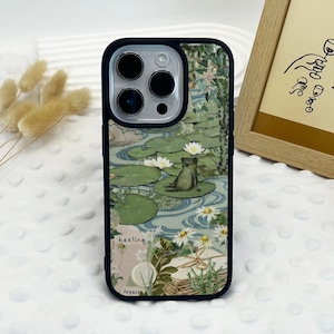 Étui pour téléphone grenouille verte 16 15 14 13 12 11 Pro Max étui pour iPhone 15 14 13 12 11 Pro 15 14 Plus étui 13 12 MiniCase XR XS MAX SE2020