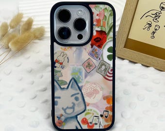 Coque de téléphone chat mignon pour iPhone Air iPhone 17 16 15 14 13 12 11 iPhone Pro/Pro Max coque iPhone Mini XR XS MAX SE2020 cadeau personnalisable