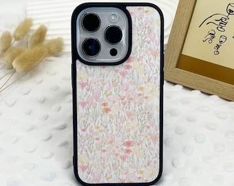 Pretty Flowers Phone Case For iPhone Air iPhone 17 16 15 14 13 12 11  iPhone Pro/Pro Max Case iPhone Mini Case XR XS MAX Customizable Gift