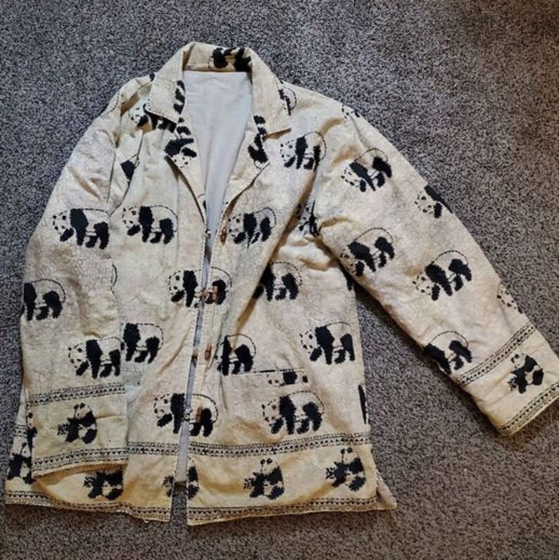 Cotton Panda Bear Jacket Animal Print 