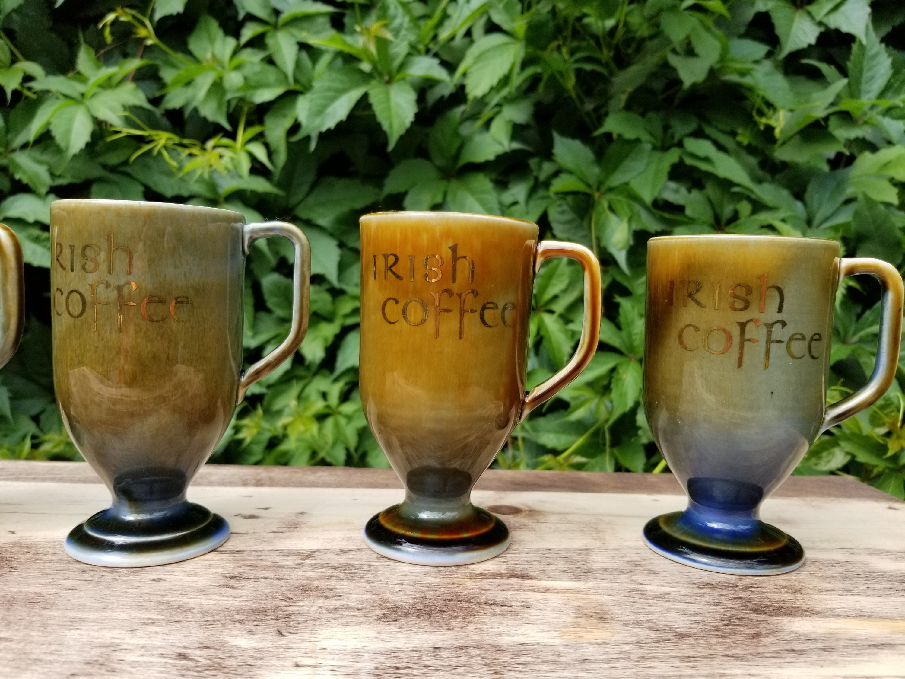 Irish Coffee Mugs by Wade set of 6 made in Ireland Vintage Etsy