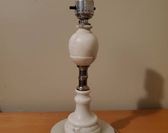 Vintage marble table lamp Vintage Marble heavy lamp 2 marble lamps Vintage marble lamps Marble lamps from the 50/'s Marble lamp base