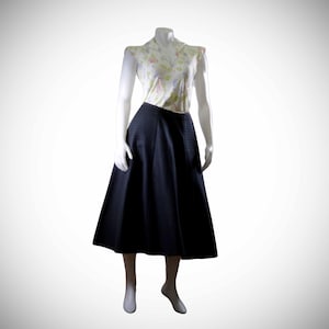 1950s wool circle skirt, size 28 waist, made in Canada