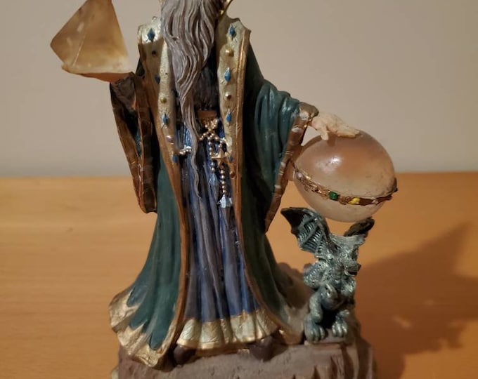 Resin Wizard Statue 1, Magical Fantasy Decor Etsy