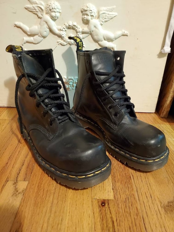 Rare Vintage Dr. Martens Airwair Industrial Steel Toe Boots Rare Vintage Dr. Martens Airwair Industrial Steel Toe Boots