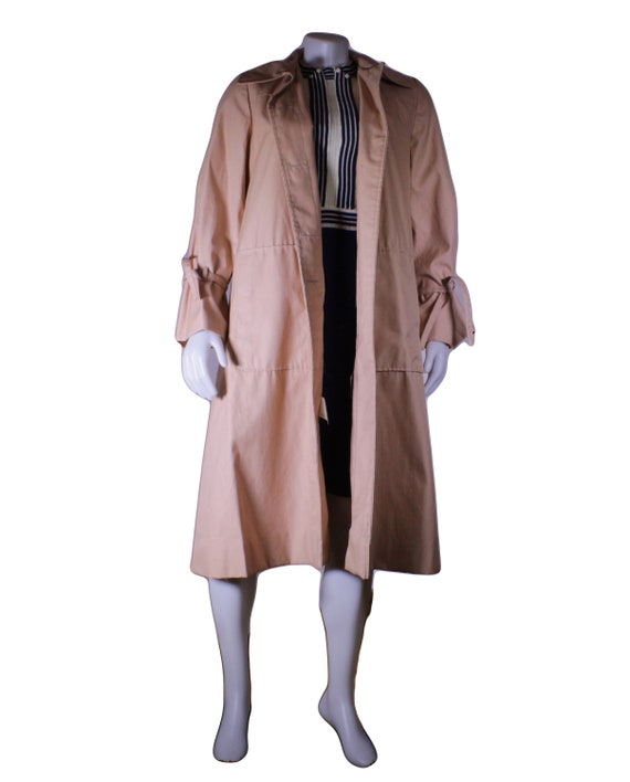 Dusty Rose Overcoat, by Irving Posluns, Small, Me… - image 1
