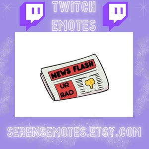 News Flash Emote / Twitch Emote / Discord Emote