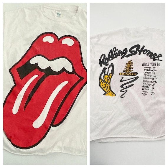 トップス the rolling stones 94/95tour vintage 90s The Rolling Stones 94-95 VOODOO LOUNGE Tour Vintage T-Shirt Ivory