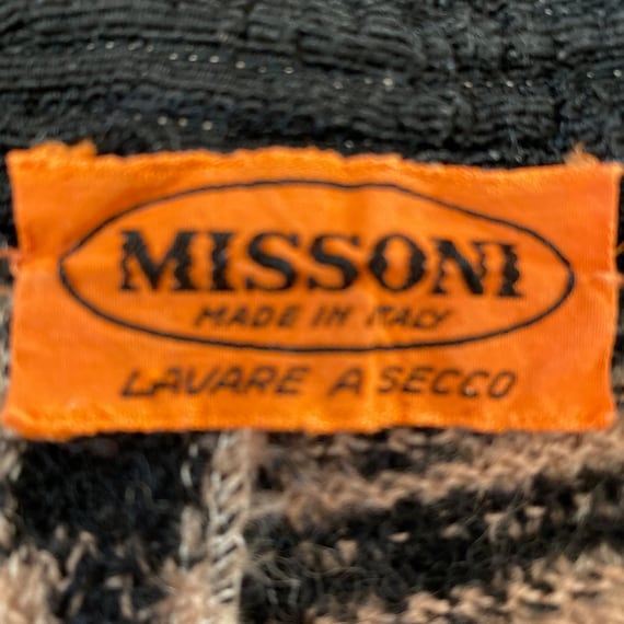 Vintage 70s Missoni Orange Label Plaid Skirt - - image 4