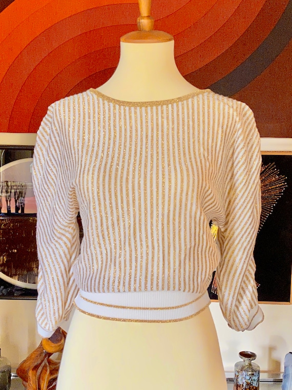 Vintage 70's / 80's 'Organically Grown' White and