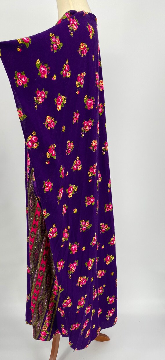 Vintage 70s Psychedelic Day-Glo Purple Pink Baby … - image 7