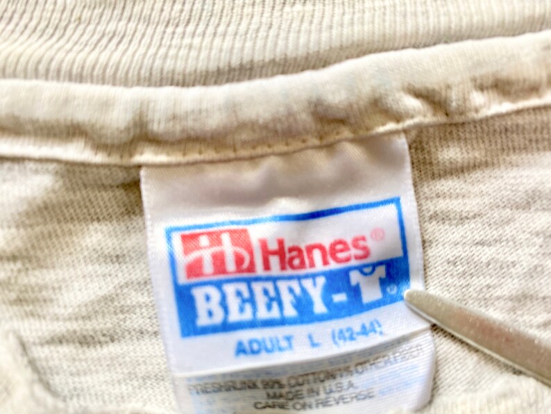 Vintage 80s 90s Wolf T-Shirt -Single Stitch - Paper Thin - Wolf Family - Wolf Pack - Gray Cotton - Adult T-Shirt L- bild 6