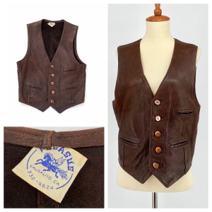 Lot 60s 70s Vintage Camel Deerskin Super Soft Leather Biker