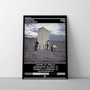 Poster degli Who / Poster di Who&#39;s Next / Poster di musica rock / Poster di copertina dell&#39;album / Regalo di poster musicali / Decorazione della parete / 4 colori / Decorazione della stanza