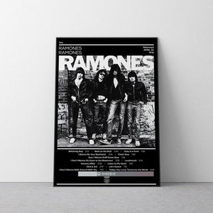Poster Ramones | Poster Ramones | Rock Musik Poster | Album Cover Poster | Musik Poster Geschenk | Wanddekoration | 4farbig | Wohnkultur | Retro
