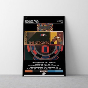 The Strokes Poster, the Strokes Room on Fire Print, Rock The Strokes Poster, the Strokes Room on Fire Print, Rock