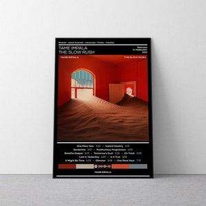 Tame Impala Poster | The Slow Rush Poster | Rap Music Poster | Album Cover Poster | Music Poster Gift | Wall Decor | 4 Color | Home Decor
