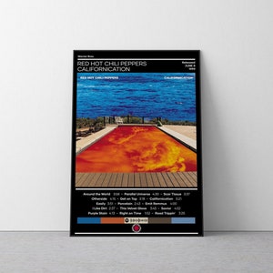 Red Hot Chili Peppers Poster | Californication Poster | Rock Music Poster | Album Cover Poster | Music Poster Gift | Wall Decor | 4 Color