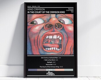 King Crimson Canvas , the Court of the Crimson King, Album Cover